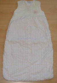 Bílo-růžový zateplený spací pytel s obrázkem