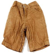 Hnědé manžestrové oteplené kalhoty zn. Gap