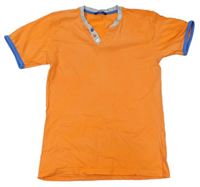 Oranžové pyžamové tričko s knoflíčky zn. George