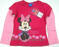 Outlet - Tmavorůžovo-růžové triko s Minnie zn. Disney