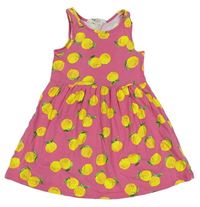 Růžové šaty s citrony zn. H&M