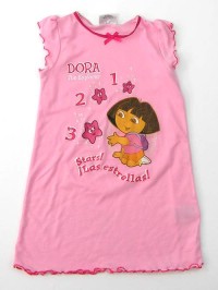Růžová noční košilka s Dorou zn. Next