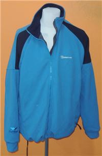 Pánská modro-tmavomodrá fleecová outdoorová bunda vel. XL