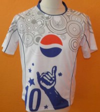 Pánské bílo-modré sportovní tričko 