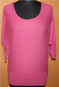 Dámský růžový svetřík s netepýřími rukávy zn. H&M