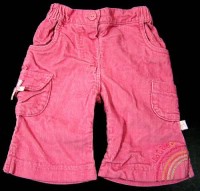 Růžové manžestrové kalhoty zn. Mothercare