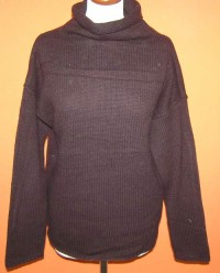 Dámský hnědý svetr s rolákem zn. DKNY