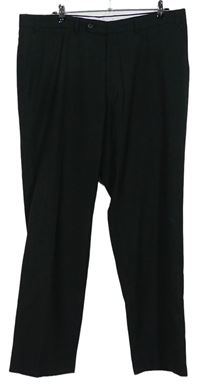 Pánské černé proužkované společenské kalhoty zn. C&A