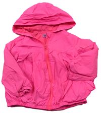 Neonově růžová šusťáková podzimní bunda zn. F&F
