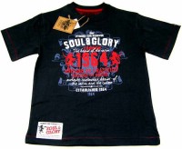 Outlet - Tmavošedé tričko s nápisem zn. Soul&Glory