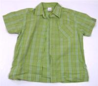 Zelená kostkovaná košile zn. Adams