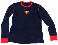 Tmavomodré pyžamové triko se znakem Supermana 