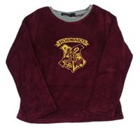 Vínová chlupatá pyžamová mikina - Harry Potter zn. Rebel