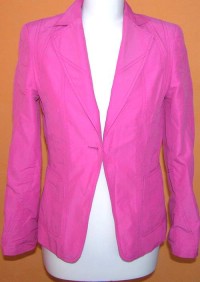 Dámský růžový šusťákový jarní kabátek zn. Tuzzi