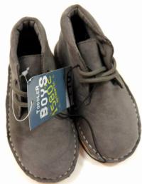 Outlet - Šedé semišové boty zn. Blue Base vel. 25
