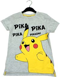 Outlet - Šedé tričko s Pikachu