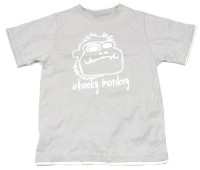 Šedé tričko s opičkou 