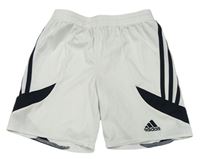 Bílé sportovní funkční kraťasy s logem zn. Adidas