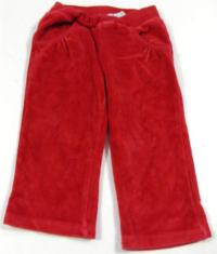 Červené sametové kalhoty zn.Greendog