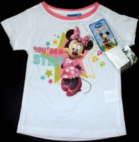 Outlet - Bílé tričko s Minnie zn. Disney