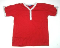 Červeno-bílé tričko zn. New look vel. 134