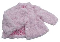 Růžový huňatý podšitý kabátek zn. Early Days