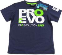 Outlet - Tmavomodré tričko s nápisem Pro Evolution