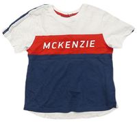 Bílo-modro-červené tričko s logem zn. McKenzie