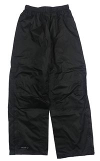 Černé kostkované šusťákové nepromokavé funkční kalhoty zn. MOUNTAIN WAREHOUSE
