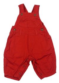 Červené plátěné laclové kalhoty zn. Mothercare