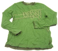 Zelené triko s nápisem zn. Baker