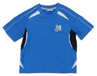 Modro-bílé sportovní tričko s s číslem zn. Pocopiano
