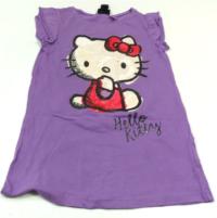 Fialové tričko s Hello Kitty H&M