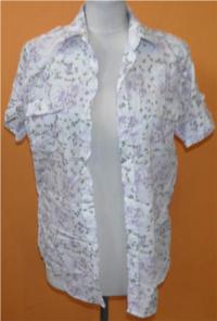 Pánská bílá košile s květinovým vzorem zn. Topman vel. S