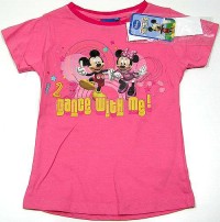 Outlet - Růžové tričko s Minnie a Mickeym zn. Disney