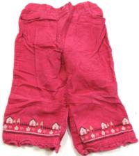 Růžové manžestrové kalhoty zn. Gymboree 