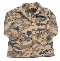 Army plátěná košilová bunda s opičkou zn. Next