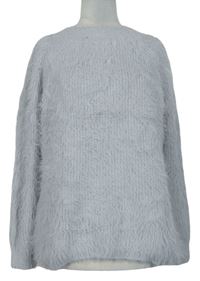 Dámský šedý chlupatý svetr zn. Primark 