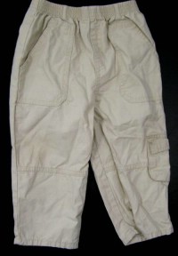 Béžové plátěné kalhoty zn. Cherokee