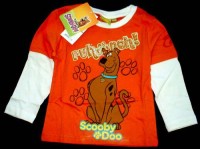 Outlet - Oranžovo-bílé triko se Scoobym zn. Disney