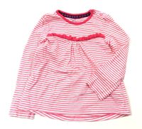 Bílo-růžové pruhované triko zn. F&F