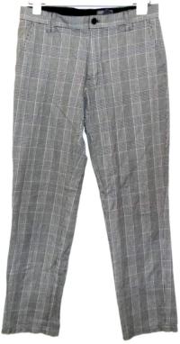 Pánské šedé plátěné kostkované kalhoty zn. H&M vel. 32R