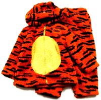 2set- oranžová vzorovaná chlupatá bundička s Tygrem+ kalhoty zn. Disney