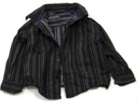 Černo-šedo-fialová proužkovaná košile zn. F&F