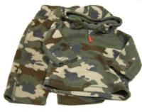 Set-Army fleecová bundička s kapucí a kalhoty 