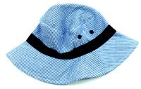 Bílo-modrý pruhovaný klobouk zn. Nutmeg