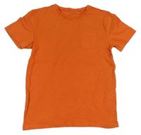 Oranžové tričko s kapsou zn. Next