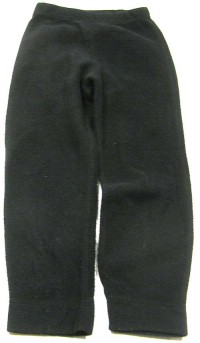 Černé fleecové kalhoty