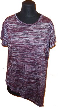 Dámské vínové melírované tričko zn. New look