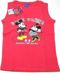 Outlet - Dámský růžový top s Mickeym a Minnie zn. Disney